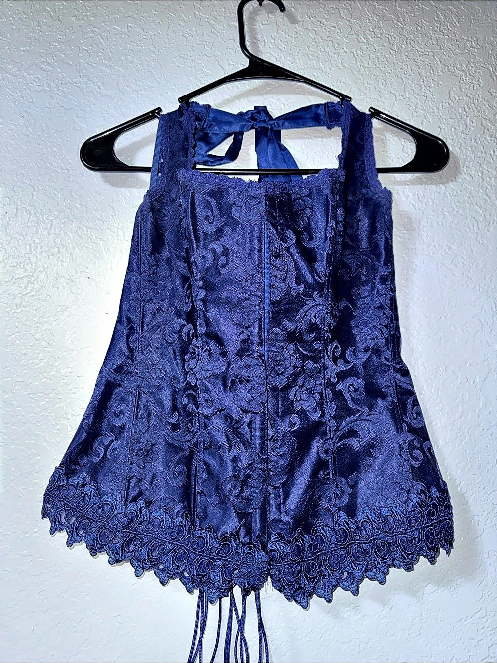 Blue Lace-Up Corset | Size 38